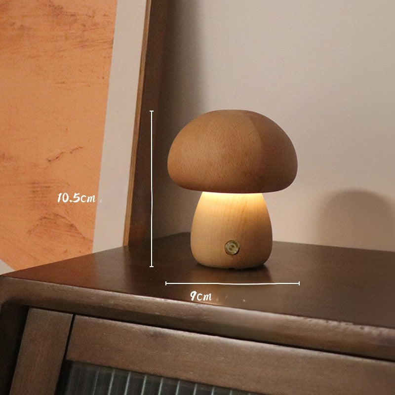 Lampe Champignon Hetre Petite