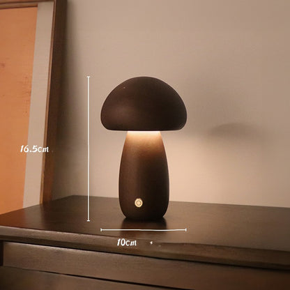 Lampe Champignon Noyer Grande