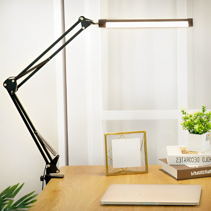 lampe de bureau noire elegante lumiere ajustable