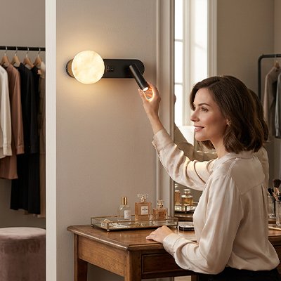 applique murale avec interrupteur spot ajustable led