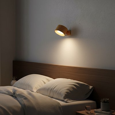 Applique murale chambre lumiere orientable chaleureuse