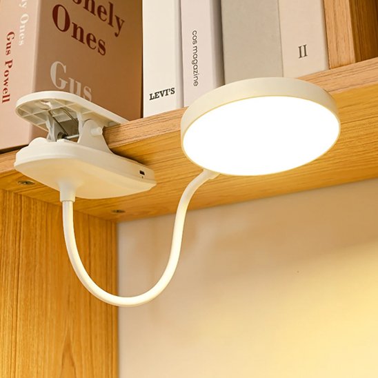 lampe a bureau LED sans fil rechargeaable USB a pince nomade