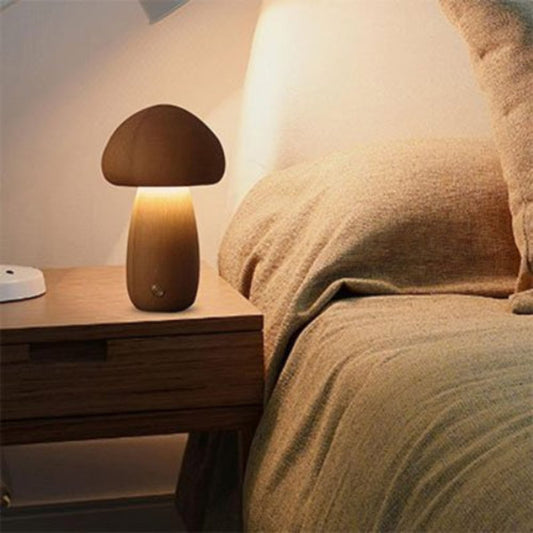 Lampe champignon chevet tactile compacte sans fil lumiere tamisee 
