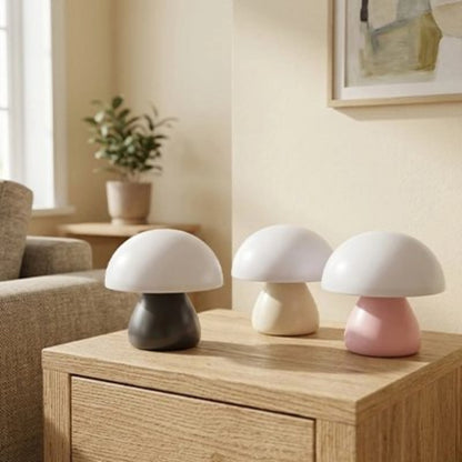 lampe champignon noir elegant jaune lumineux rose delicat s integre partout