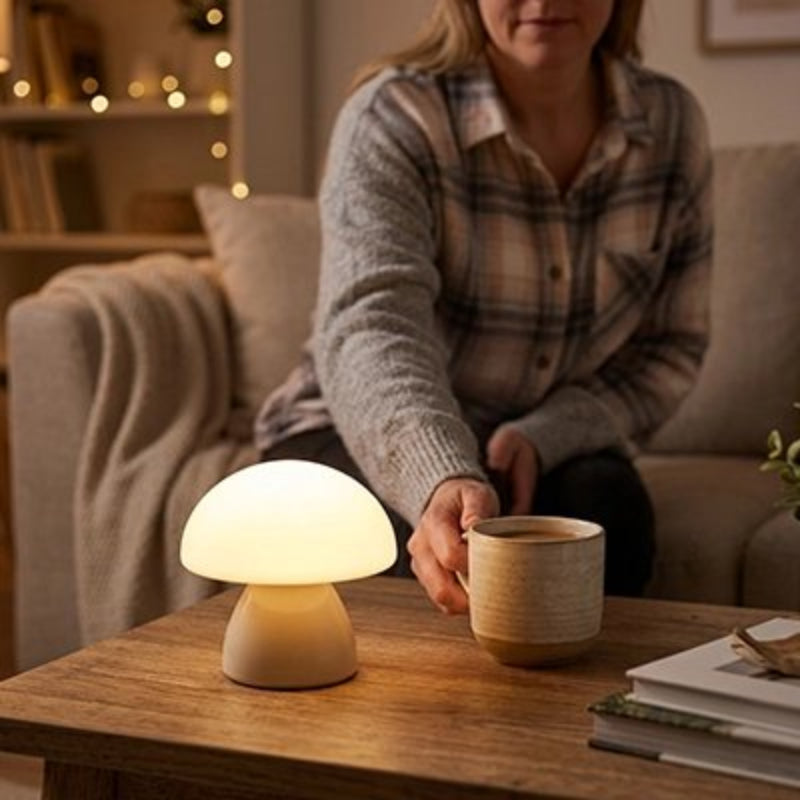 lampe champignon sans fil nomade ambiance cocooning